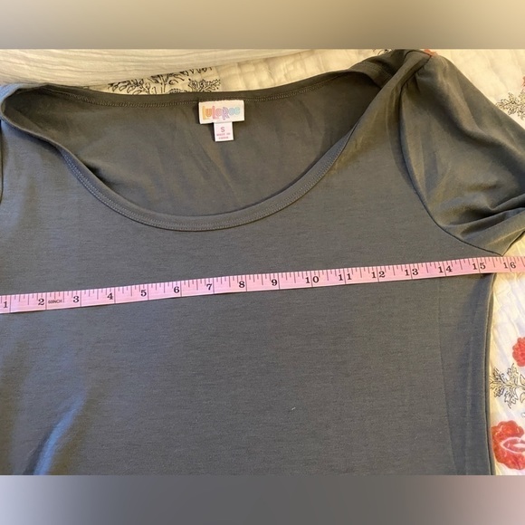Lularoe Gray Anna dress size small - Picture 3 of 7